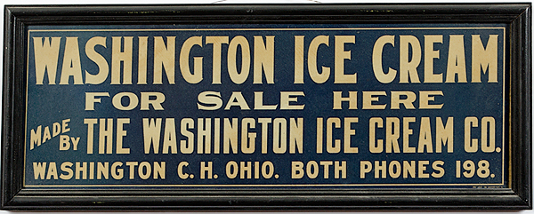 Washington C. T. Ohio Ice Cream