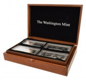 WASHINGTON MINT SILVER BARS, .