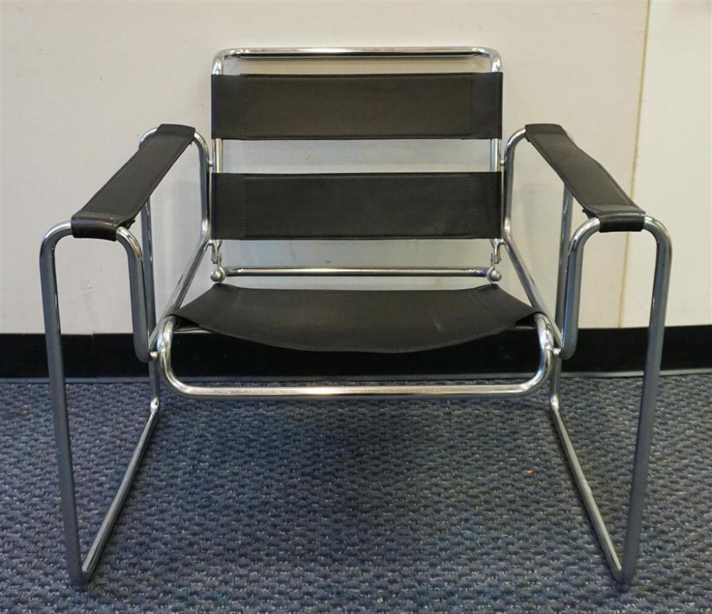 WASSILY STYLE LEATHER AND CHROME