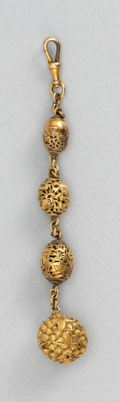 WATCH FOB MADE OF FOUR JAPANES