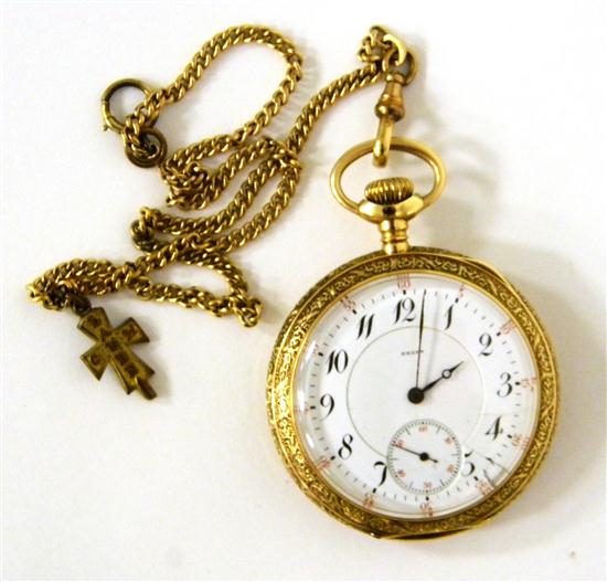 WATCH: Open face Gruen pocket watch