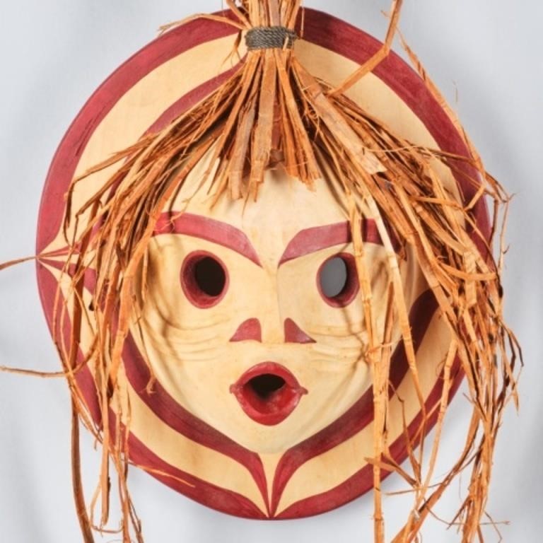 WATCH WHALERS MOON MASKCarved alder