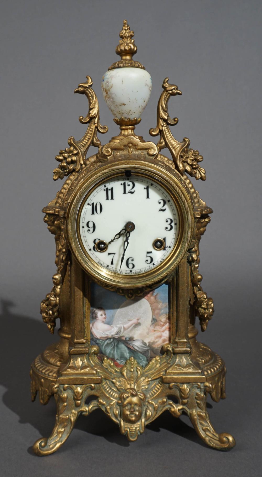 WATERBURY CLOCK CO. GILT METAL