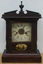 WATERBURY CLOCK CO. MAHOGANY M