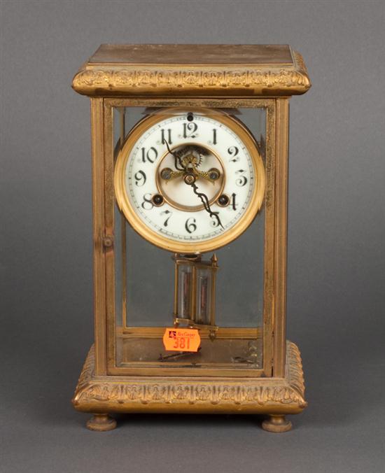 Waterbury gilt-metal brass and