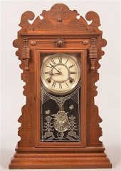 WATERBURY GINGERBREAD CLOCK.Wa