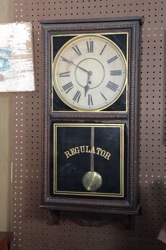 WATERBURY REGULATOR CLOCK. With