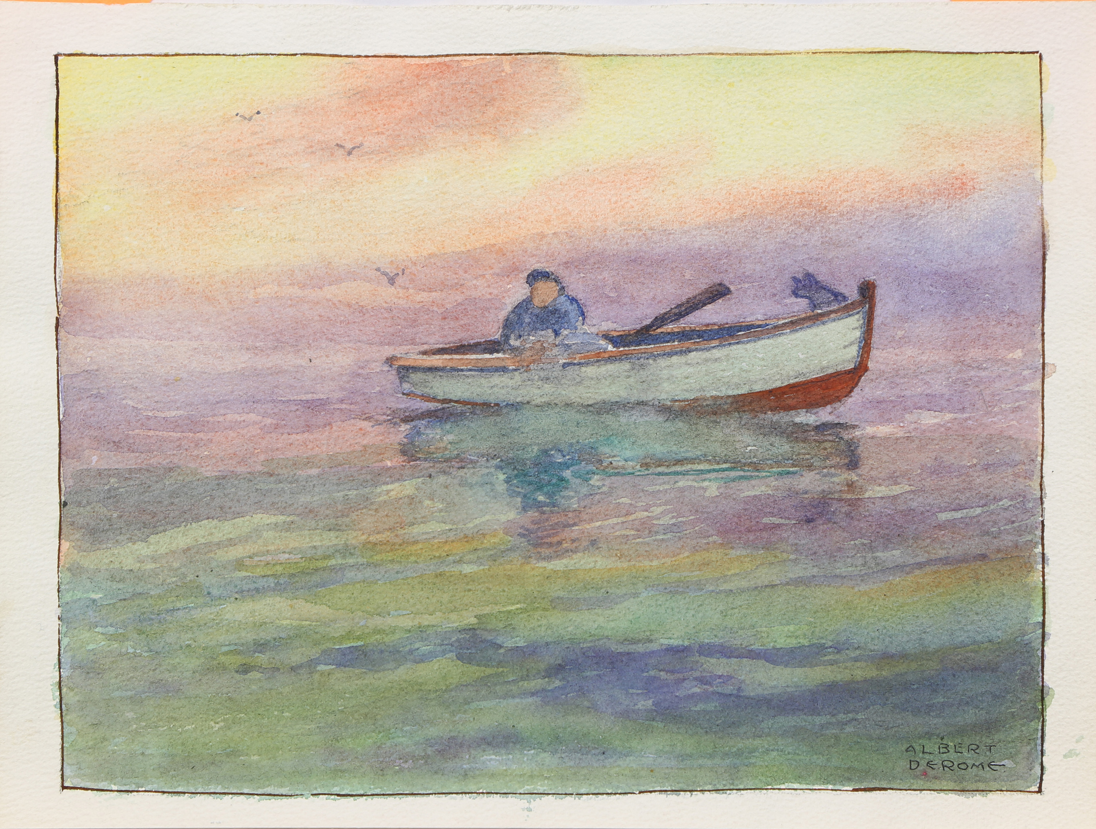 WATERCOLOR, ALBERT DEROME Albert