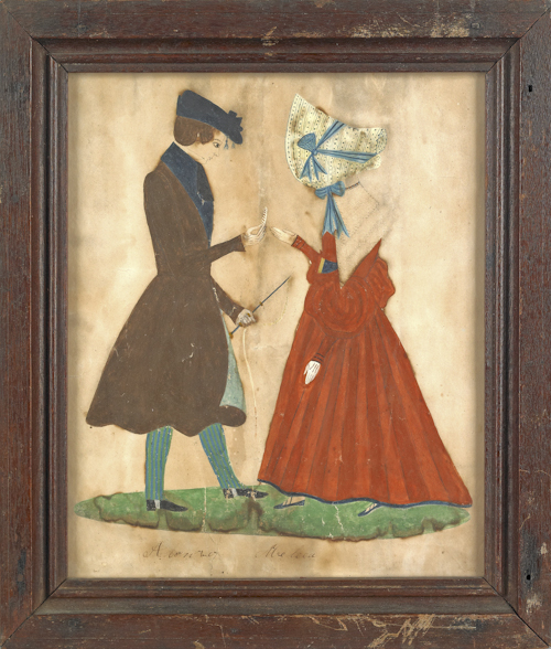 Watercolor and gouache folk art