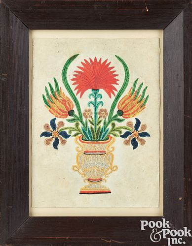 WATERCOLOR AND PINPRICK OF AN URN