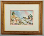 Watercolor Autumn Landscape by
