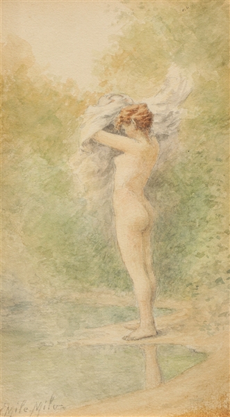 Watercolor by Émile Van