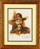 Watercolor by John Droska of D