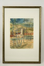 WATERCOLOR - Church Viewed Thr