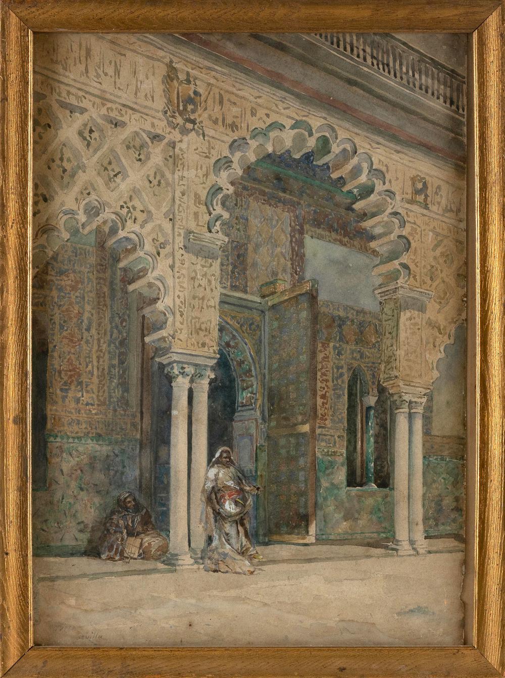 WATERCOLOR DEPICTING FIGURES