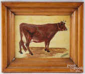 WATERCOLOR DRAWING OF A COW, E