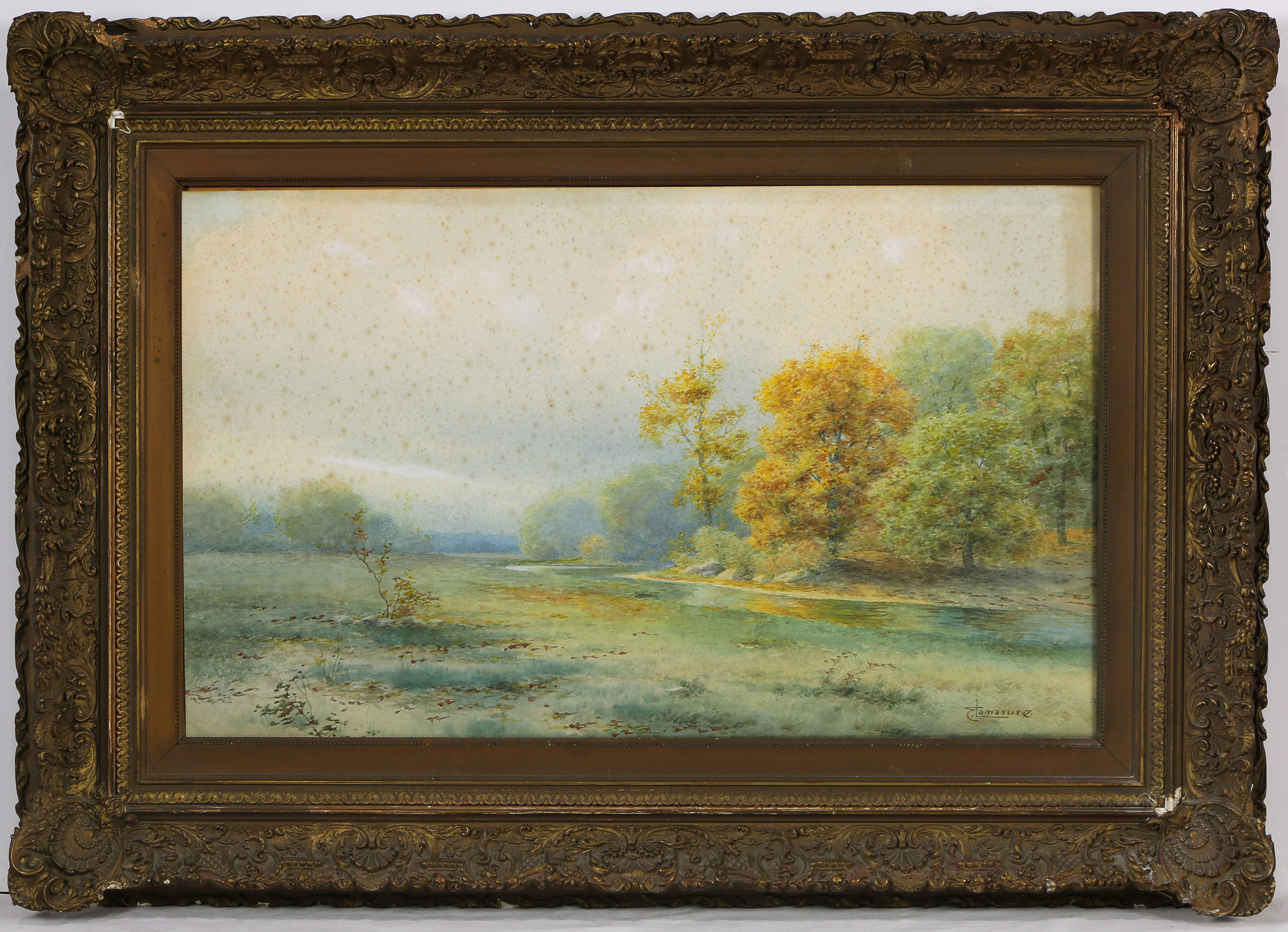 WATERCOLOR, EDWIN LAMASURE JR Edwin