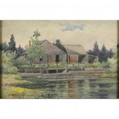 WATERCOLOR, ELMER WACHTEL Elme