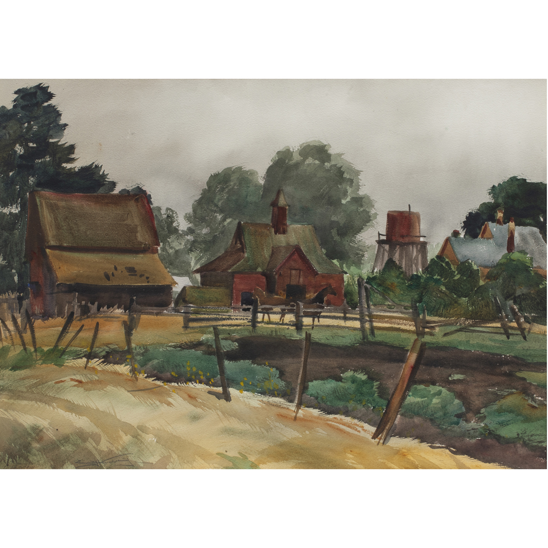 WATERCOLOR, EMIL KOSA JR Emil