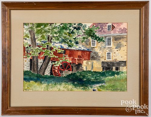 WATERCOLOR FARMSCENEWatercolor