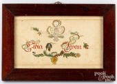 WATERCOLOR FRAKTUR FOR LIDIA L