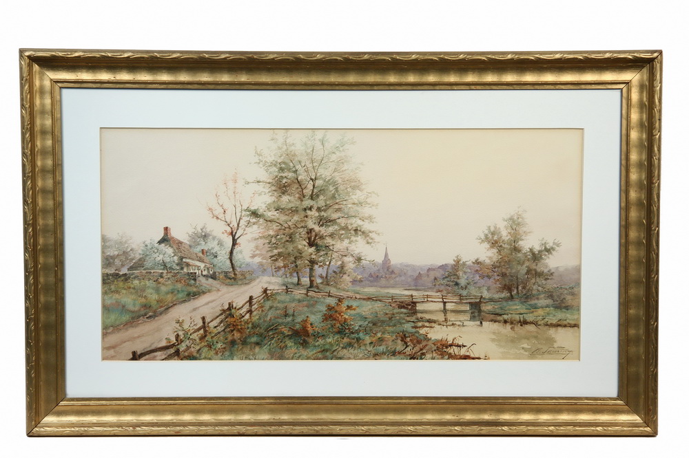 WATERCOLOR - French Riverside