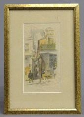 Watercolor gouche (?) Chinatow