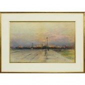 WATERCOLOR, HENDRICKS A. HALLE