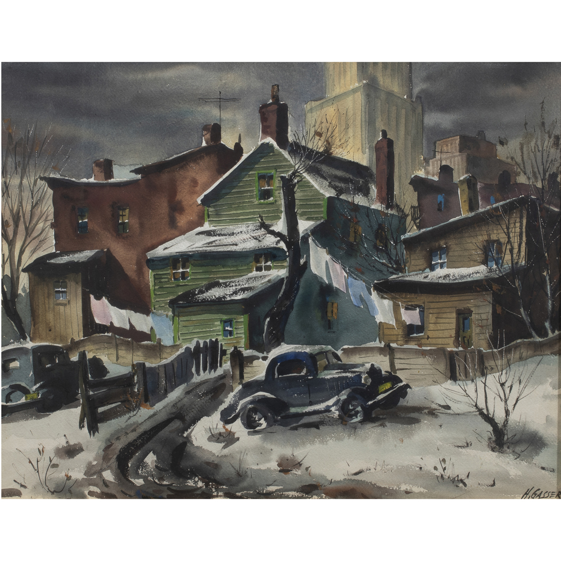 WATERCOLOR, HENRY MARTIN GASSER