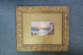 WATERCOLOR LANDSCAPE IN ORNATE