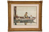 WATERCOLOR - 'Lobsterman Teach