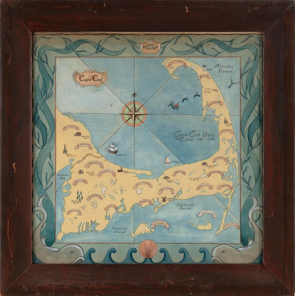 WATERCOLOR MAP OF THE CAPE AND