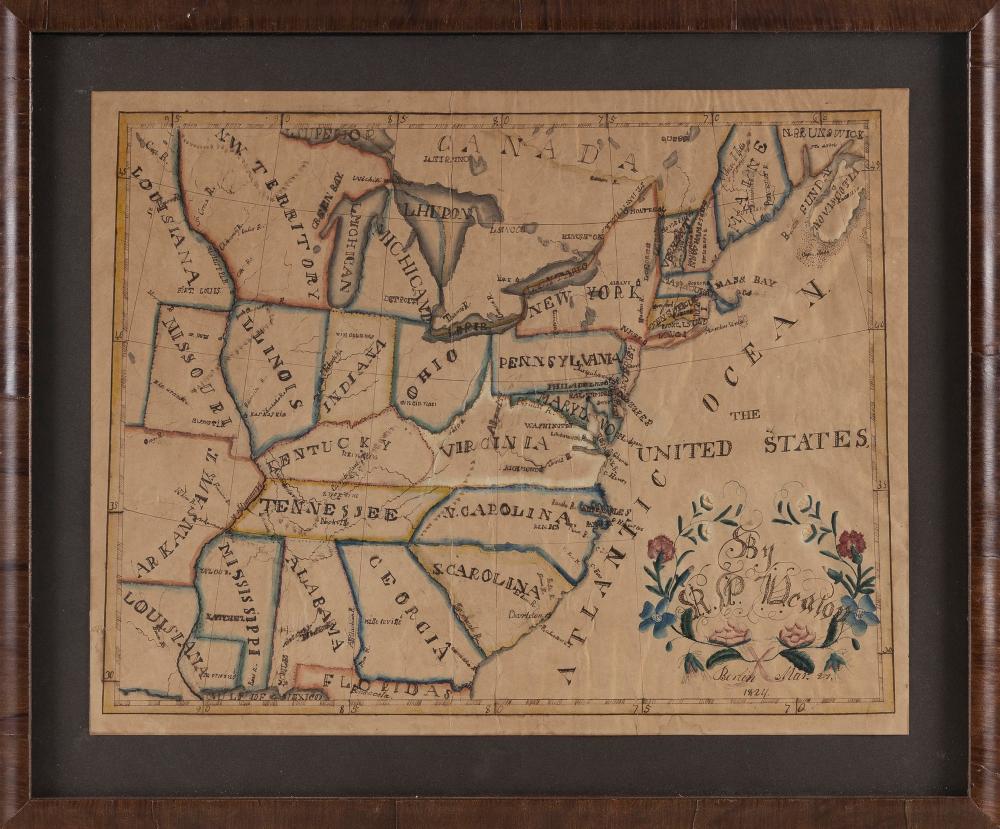 WATERCOLOR MAP OF THE UNITED STATES