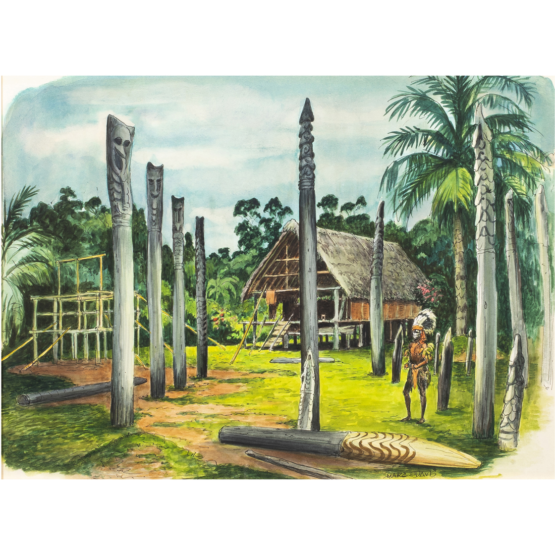 WATERCOLOR, MARC DAVIS Marc Davis
