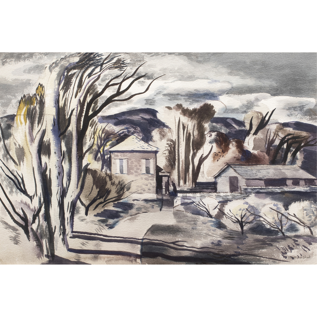 WATERCOLOR. MILLARD SHEETS