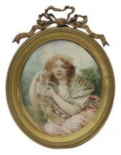 WATERCOLOR MINIATURE 'L'INNOCE