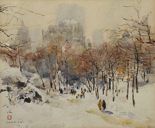 WATERCOLOR, NYC CENTRAL PARK