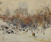 WATERCOLOR, NYC CENTRAL PARK W