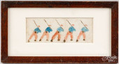 WATERCOLOR OF MARCHING SOLDIER