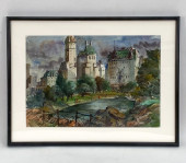 WATERCOLOR OF QUEBEC CITY CANA
