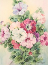 Watercolor on paper, Bessie Ea