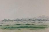 WATERCOLOR ON PAPER "FOGGY COD