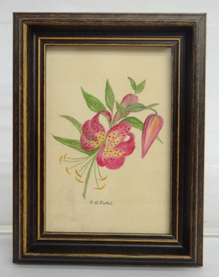 Watercolor on paper ''Lilly'' by