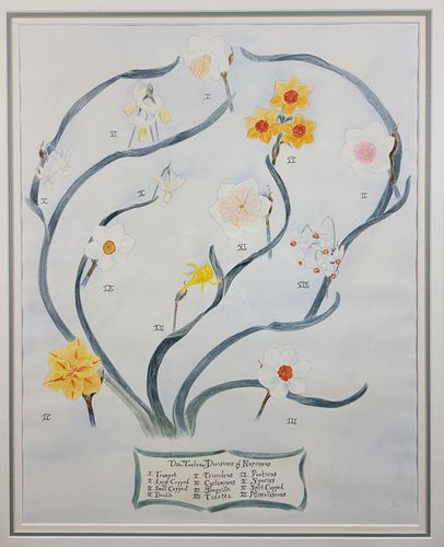 WATERCOLOR ON PAPER "THE TWELVE