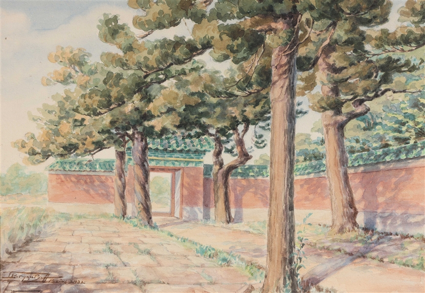 Watercolor painting of Chinese