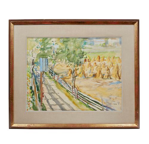 WATERCOLOR PANTING, ERNEST HUBER