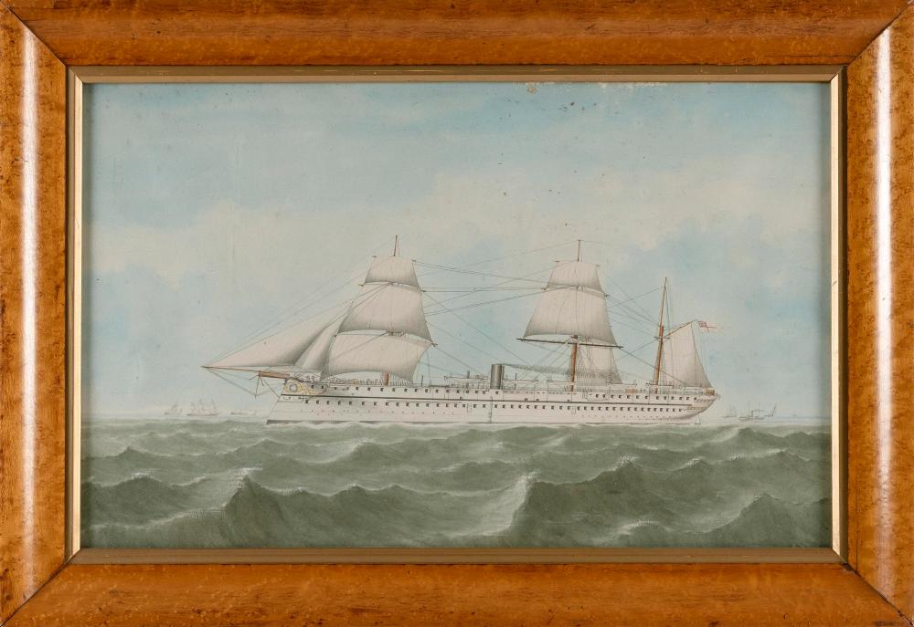 WATERCOLOR PORTRAIT OF THE H.M.S.