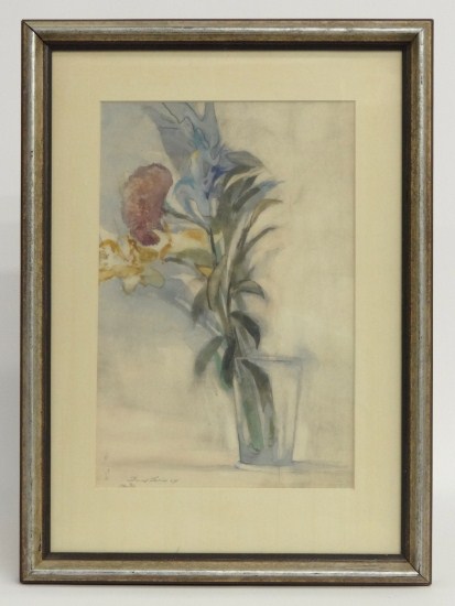 Watercolor still life with