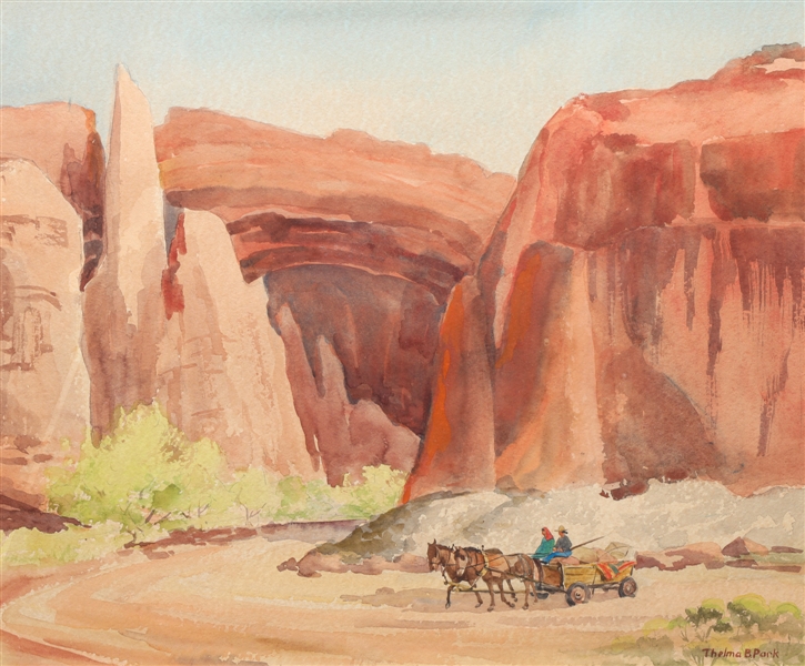 Watercolor Thelma B. Park