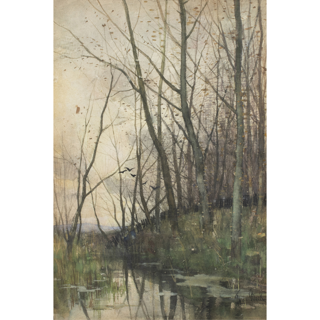 WATERCOLOR, THEOPHILE DE BOCK